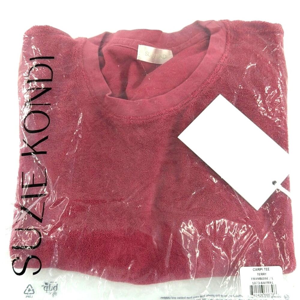 Suzie Kondi Women's Framboise Terry Capri Tee Size L - Picture 11 of 13